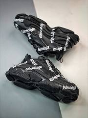 Balenciaga Triple S Black All Logo White  - 6