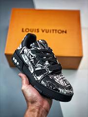 Louis Vuitton Trainer Comic Motifs Black White 1AB9WY - 2