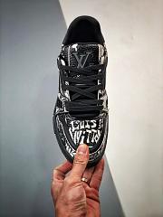 Louis Vuitton Trainer Comic Motifs Black White 1AB9WY - 4