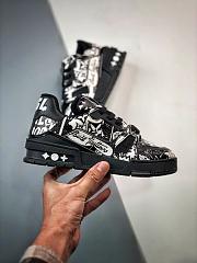 Louis Vuitton Trainer Comic Motifs Black White 1AB9WY - 6