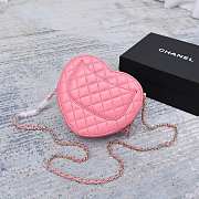 Chanel Heart Bag 22S Coral Pink AS3191 B07958 NH621 - 4