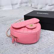 Chanel Heart Bag 22S Coral Pink AS3191 B07958 NH621 - 2