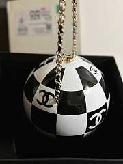 Chanel Sphere Minaudiere Resin Enamel & Gold-Tone Metal Black & White AS3716 B09839 NL557 - 6