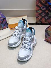 Louis Vuitton Archlight Sneaker in Leather and Technical Fabrics-Aqua - 3