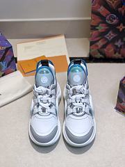 Louis Vuitton Archlight Sneaker in Leather and Technical Fabrics-Aqua - 6