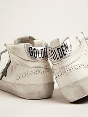 Golden Goose Mid-Star Sneakers With Laminated Heel Tab And Glittery Laces  - 4