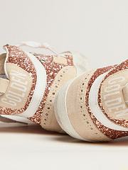 Golden Goose Mid Star sneakers with pink-gold glitter - 4