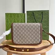 GUCCI  Horsebit 1955 Supreme Canvas Mini Bag - 658574 - 20.5x14x5cm - 5