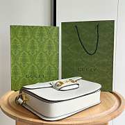 Gucci 1955 Horsebit Shoulder Bag Small White - 2