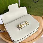 Gucci 1955 Horsebit Shoulder Bag Small White - 4