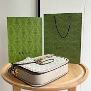 Gucci Horsebit 1955 Small Bag Beige/White - 3