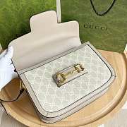 Gucci Horsebit 1955 Small Bag Beige/White - 6