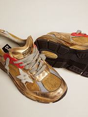 Golden Goose Women’s gold Dad-Star sneakers - 4