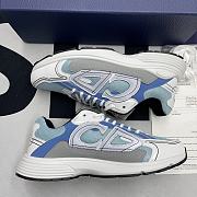 Dior B30 Light Blue Mesh, Gray And White - 4