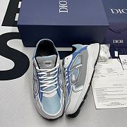 Dior B30 Light Blue Mesh, Gray And White - 3