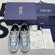 Dior B30 Light Blue Mesh, Gray And White - 5