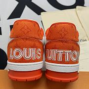 Louis Vuitton Trainers Orange Monogram Denim 1A9ZBI - 6