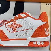 Louis Vuitton Trainers Orange Monogram Denim 1A9ZBI - 4