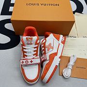 Louis Vuitton Trainers Orange Monogram Denim 1A9ZBI - 2