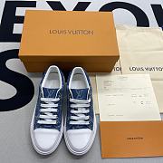 Louis Vuitton Stella Sneaker in Blue Monogram Denim - 5