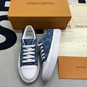 Louis Vuitton Stella Sneaker in Blue Monogram Denim - 4