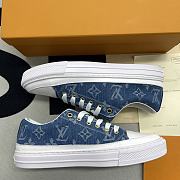 Louis Vuitton Stella Sneaker in Blue Monogram Denim - 2