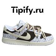 Dunk Low White Paisley Costome - 1