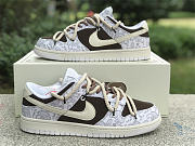 Dunk Low White Paisley Costome - 2