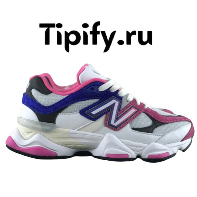 New Balance NB 9060 Whie Blue Pink Custom - 1