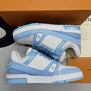 Louis Vuitton Trainer Low White Sky Blue 1AA6X4 / 1AA6X3 / 1AA6X1 / 1AA6YK / 1AA6XO - 5