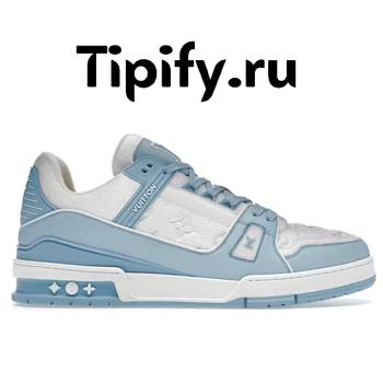 Louis Vuitton Trainer Low White Sky Blue 1AA6X4 / 1AA6X3 / 1AA6X1 / 1AA6YK / 1AA6XO