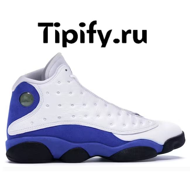 Air Jordan 13 Retro White Hyper Royal Black 414571-117 - 1