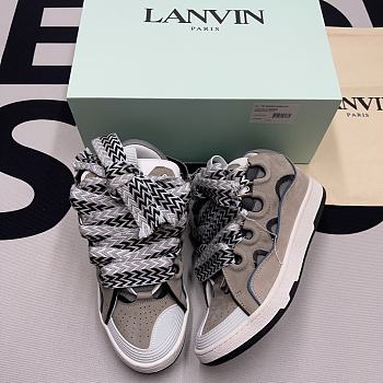 Lanvin Leather Curb Grey Light Blue FM-SKRK11-DWSL-P22