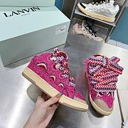 Lanvin Lurex curb metallic sneakers - 6