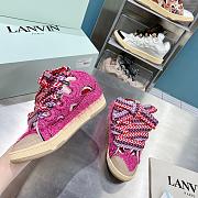 Lanvin Lurex curb metallic sneakers - 4