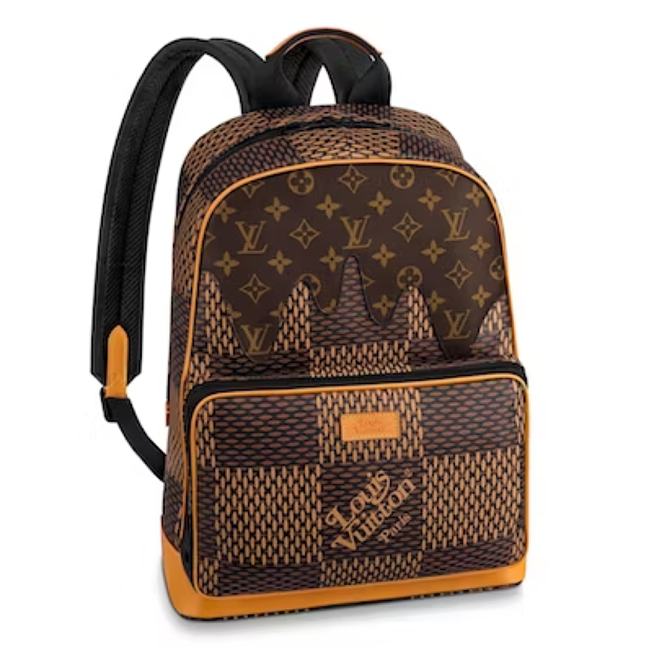 Louis Vuitton x Nigo Campus Backpack Damier Ebene Giant Brown  15.35H 11.81W 5.12D - 1