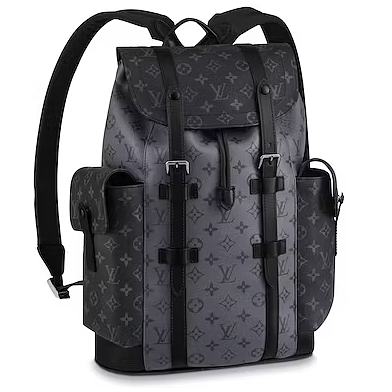 Louis Vuitton Christopher Monogram Eclipse Reverse PM Gray 18.9H 16.14W 5.12D - 1