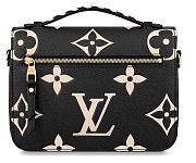 Louis Vuitton Crafty Pochette Metis Black  7.5H 9.8W 2.8D STRAP 21.7 - 3