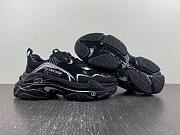 Balenciaga Men's Triple S Sketch Sneaker in black and white double foam and mesh 536737W3SRB1090 - 6