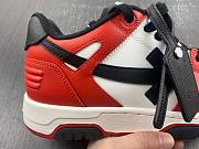 OFF-WHITE Out Of Office OOO Low Tops Black White Red OMIA189S22LEA0012510 / OMIA189S23LEA0012510 - 2