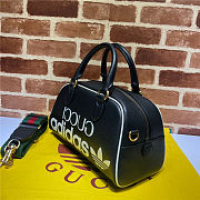 GUCCI X ADIDAS MINI DUFFLE BAG BLACK 702397 U3ZCT 6563 - 4