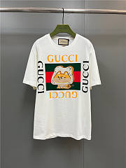 GUCCI VINTAGE LOGO WEB COTTON T-SHIRT 717422 XJFBK 9088 - 4