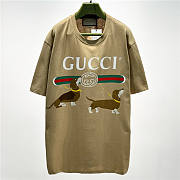 Gucci Men's Natural Logo Dog Print T-shirt  - 3