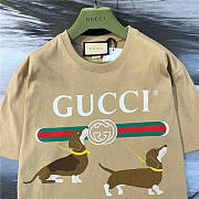 Gucci Men's Natural Logo Dog Print T-shirt  - 6