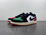 Air Jordan 1 Low Quai 54 White Black Scenery Green University Red FQ6703-100 - 6