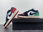 Air Jordan 1 Low Quai 54 White Black Scenery Green University Red FQ6703-100 - 4