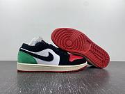 Air Jordan 1 Low Quai 54 White Black Scenery Green University Red FQ6703-100 - 3