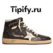 Golden Goose Sky-Star sneakers in black nappa leather with white nappa-leather star - 1