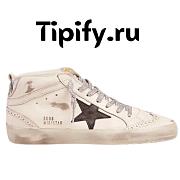 Golden Goose Mid-Star Sneakers With Laminated Heel Tab And Glittery Laces  - 1