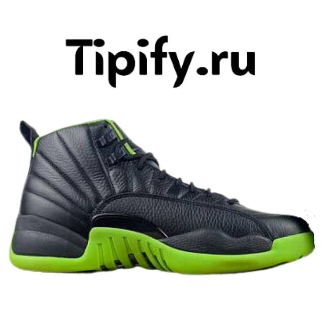 Air Jordan 12 Black Neon Green - 1